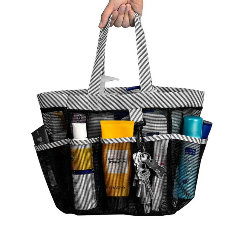 Bathroom Quick Dry Hanging Shower Caddy Tote Toiletry Bag For College