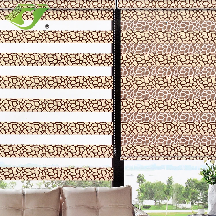 Stardeco horizontal leopard pattern window sun shades