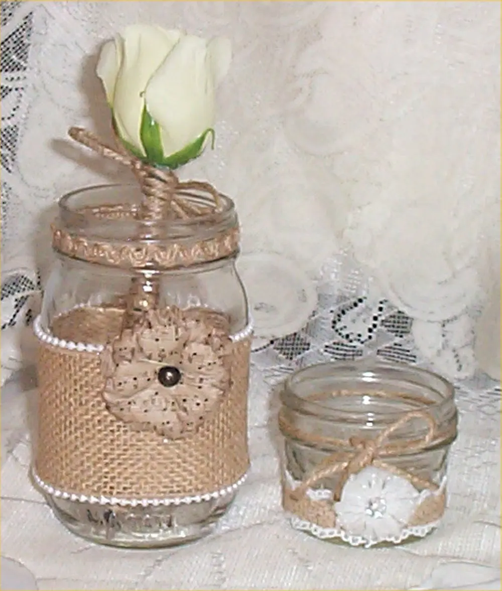 Buy 1 Mason Jar Candle Wedding Burlap Lace Bridal Ribbon Rustic Country Farm Pen In Cheap Price On Alibaba Com