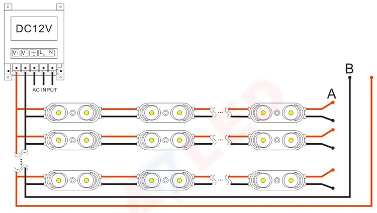Advertise sign 12v 200lm 2 watt smd led 2835 module led light