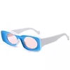 Women Age and White Frame Color 2019 Fashion Square Sunglasses