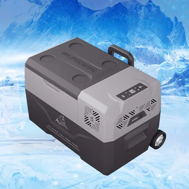 Wholesale Portable Mini Fridge Freezer With Wheels Ac/dc 12v/24v 30/40