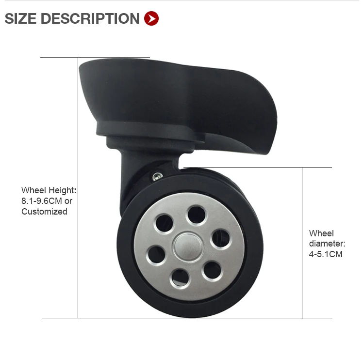 detachable suitcase wheels