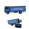 Truck cartoon custom pvc wrecker usb 3D garbage shaped flash drives for anniversary