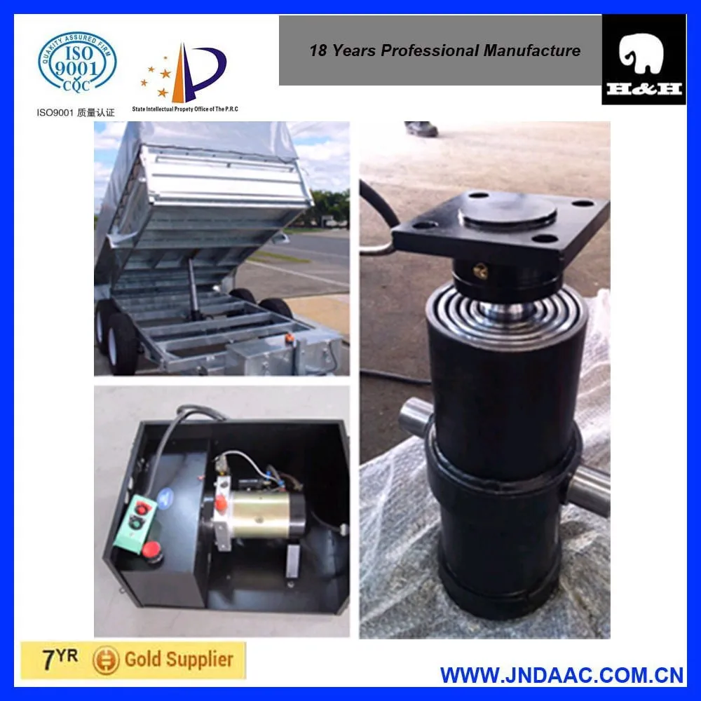 Hydraulic dump trailer parts