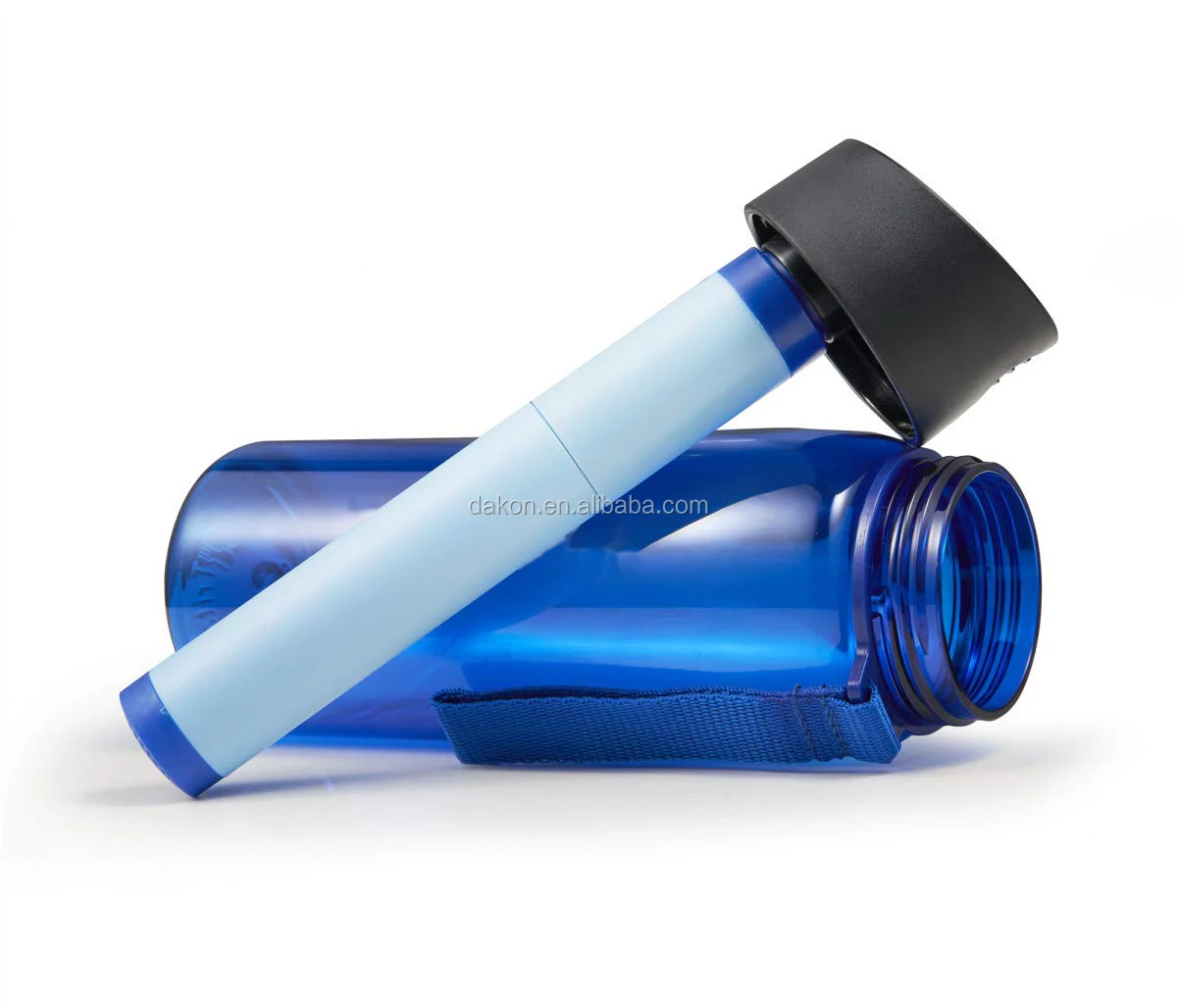 Water Filter Bottle & Builtin Compass Water Bottle,Portable 2stage