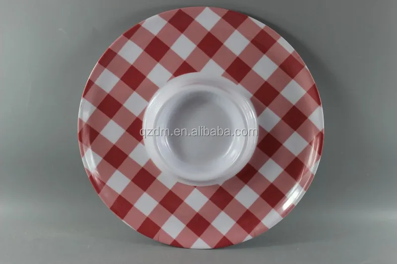 Melamine Chips plate Plastic Snacks plate