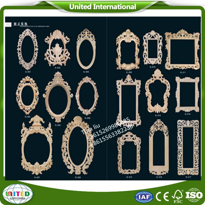 anqitue wood carved mirror frames