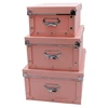 PP Plastic Storage Box Portable Combine Storage Shoe Box Three-piece Foldable Document Case