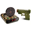 Target Laser Shooting Gun LCD Screen Alarm Clock GUN Alarm Clock Toys Clock