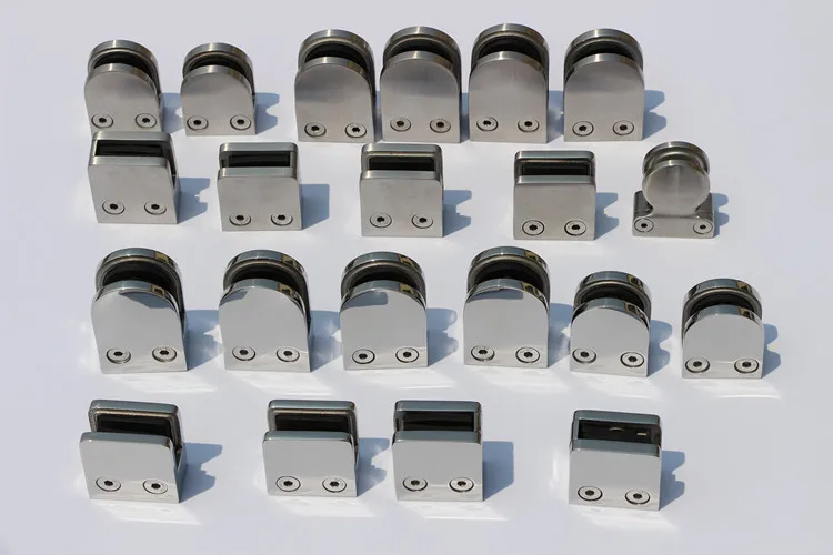 Custom stainless steel rail glass clamp.jpg