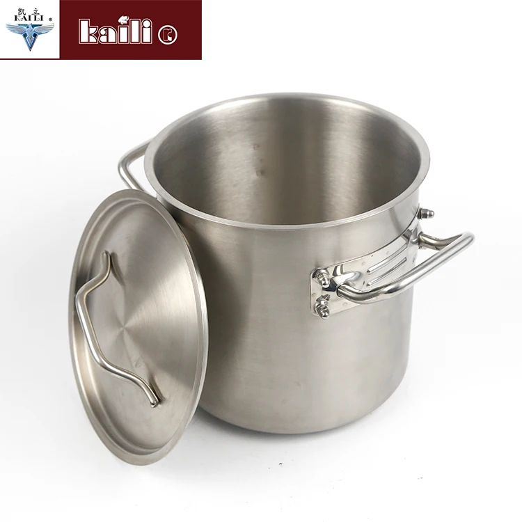 10 Sizes Large Stainless Steel Cooking Soup Pot For Hotel And
