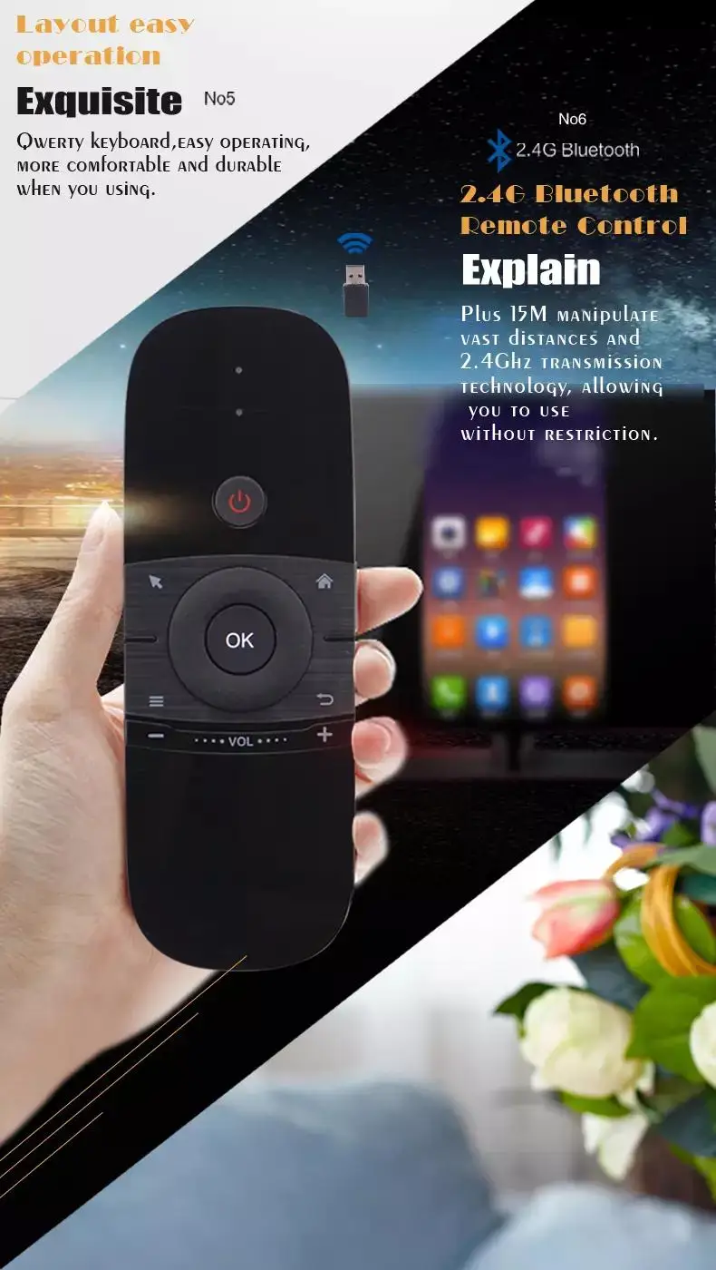 Air Fly Mouse W1 wireless Mini Keyboard