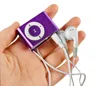 Mini Clip Metal USB MP3 Music Media Player + Earphone+ Data Cable+Crystal box