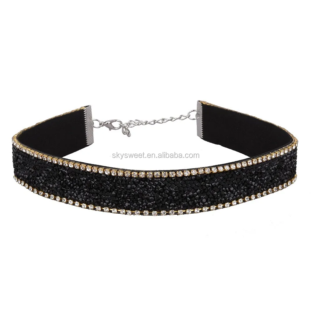 Thin Single Leather Spikes Black Choker Necklace,Lady Cheap Spike Choker Collar(pr1421) Buy