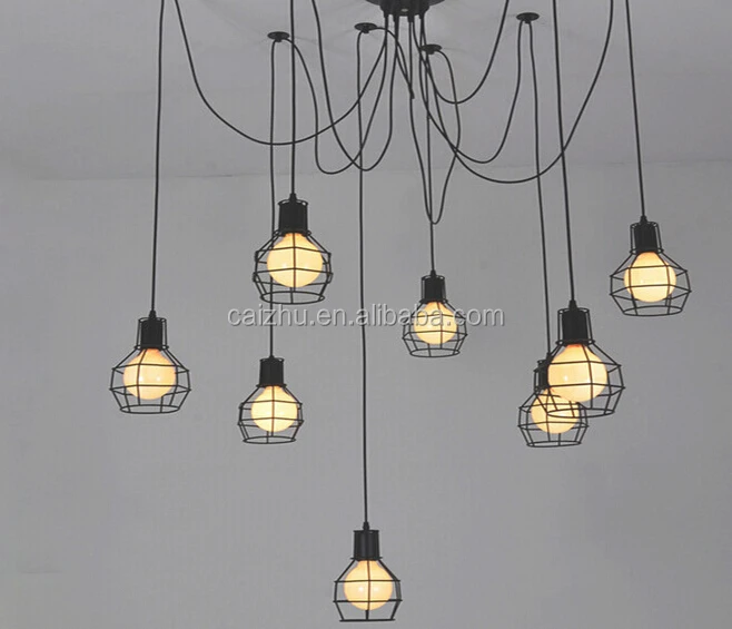 Coffee Metal Wire Ceiling Spot Outdoor Led Light Bulb Cover Covers