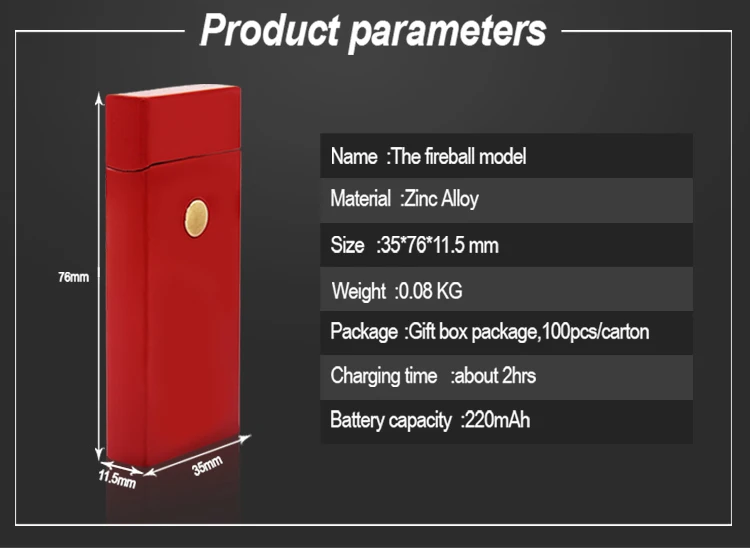 Eroad FA001 Eroad Popular Simple Cheap Custom Lighter with Logo No Minimum Metal Material USB Rechargeable