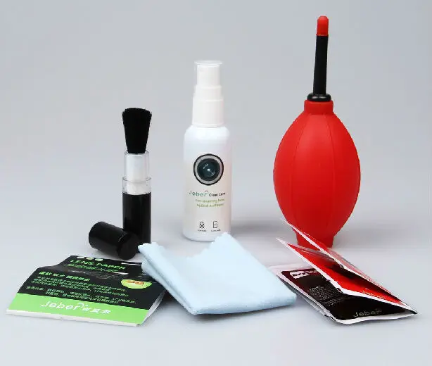 Optical Lens and Digital SLR Camera Cleaning Kit with Brush, Microfiber Cloth, Fluid, Tissue, Pro Camera Cleaning kit