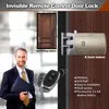 No keyhole Electronic invisible Security anti-theft Wireless remote control Door Lock for steel door