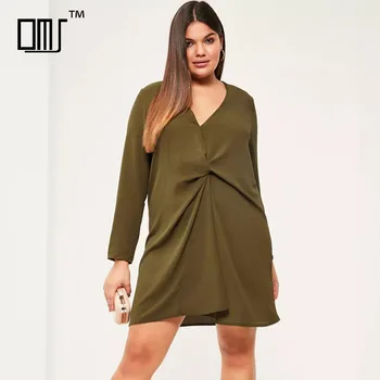 olive green short dress