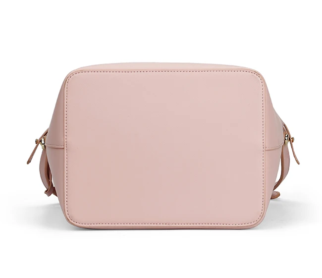 7424-Europe style newest design double side plain PU handbags with pouch