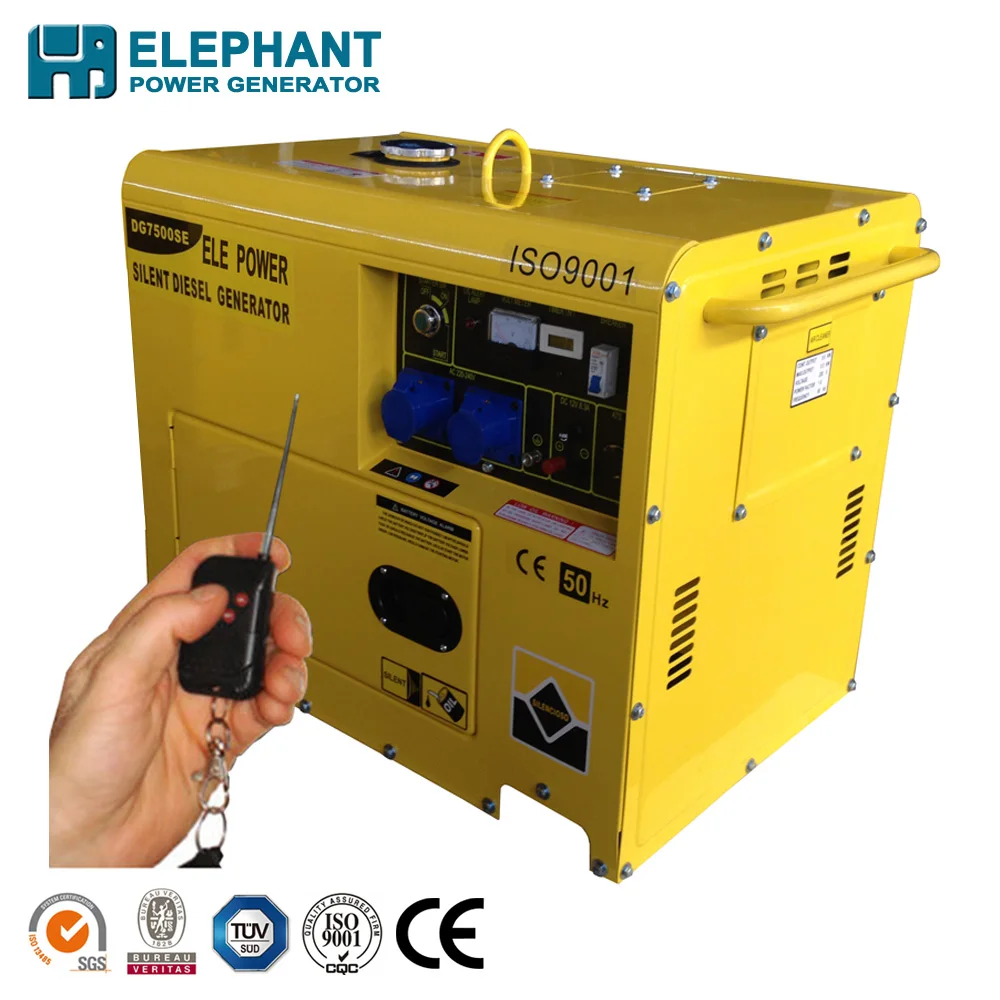 3kw/3kva 5kw/5kva Silent Diesel Generator With Electric Start And