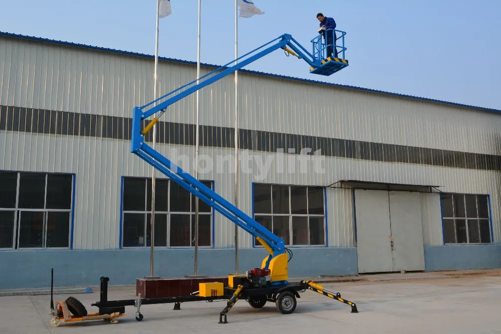 High Rise Window Cleaning Equipment Hydraulic Trailer Towable Boom Lift For Sale Buy Boom Lift