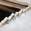 Top level professional tape in hair extensions blue human hair remy tape colors available