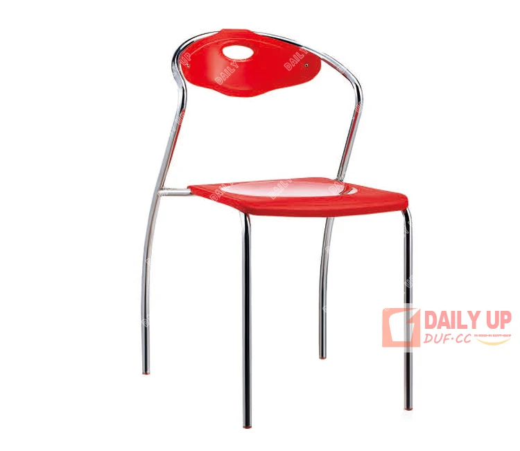 Various Color Stacking Dining Chair with PP Board Cheap Ergonomic Garden Chair with Steel Frame Best Web to Buy China