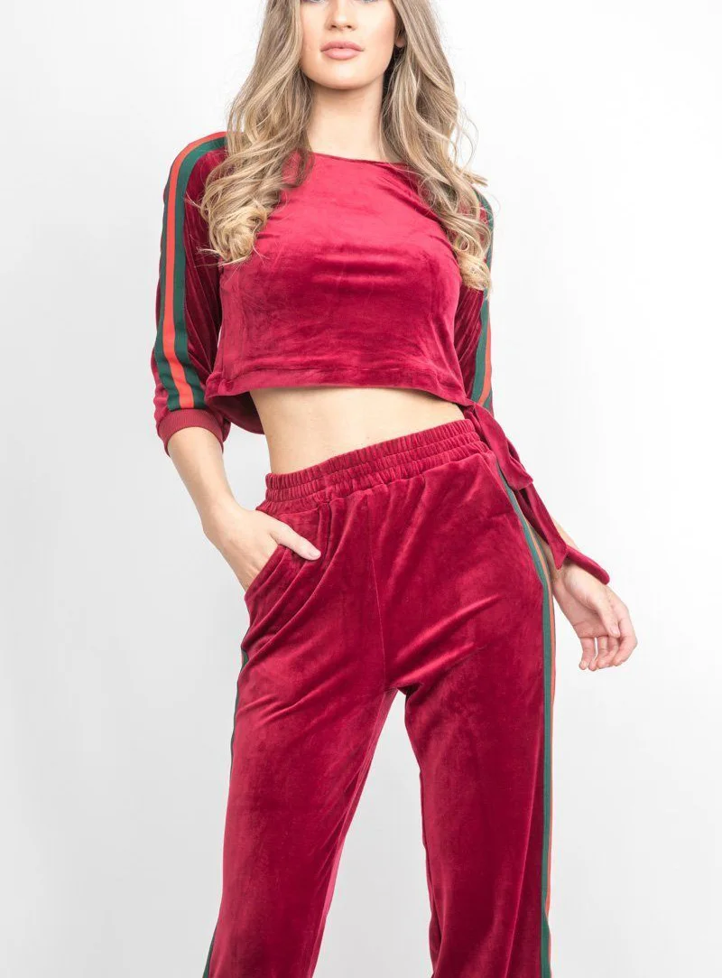 velour leisure suits womens