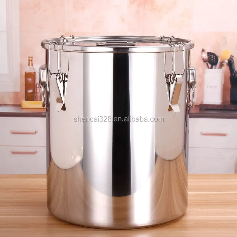 Big Capacity Dairy Farm Stainless Steel Cylindrical Milk Cans Milk ...