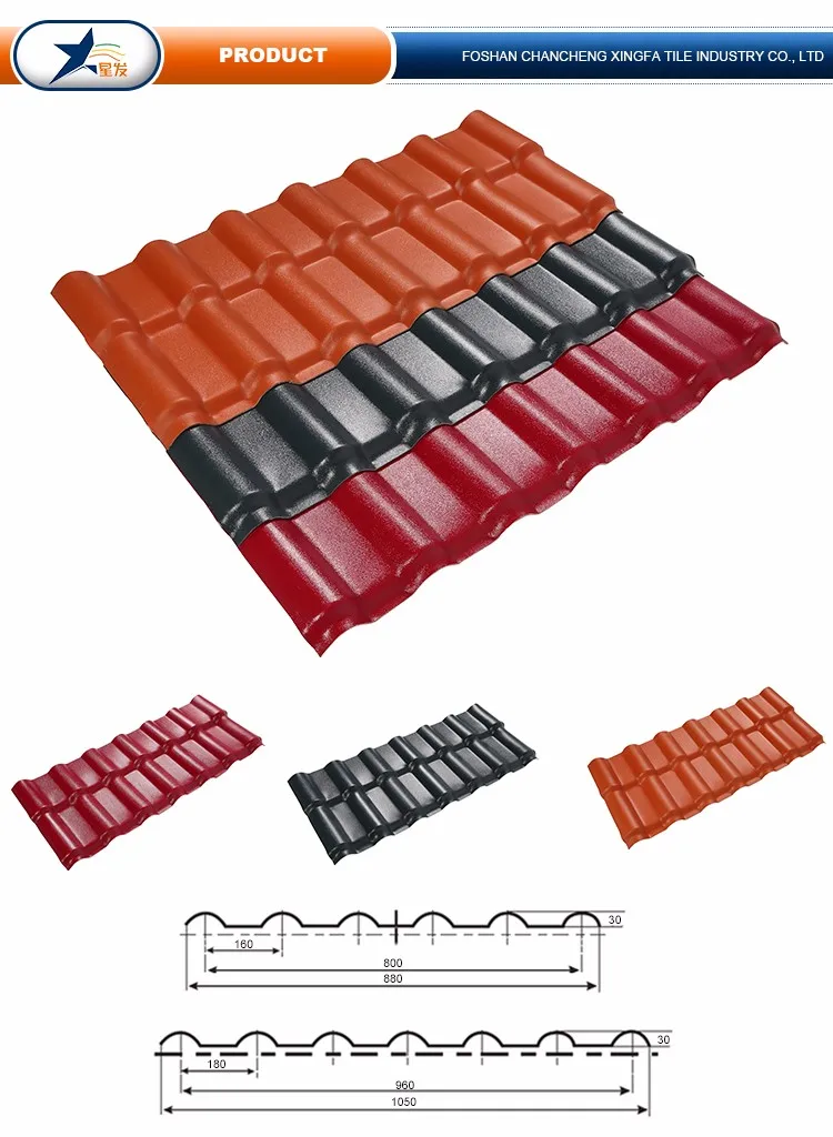 Wholesale building material roof tiles synthetic resin roof tile