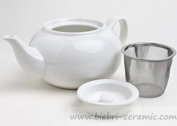 750ml Plain White Porcelain Teapot With Infuser For Hotel Restaurant 750ml Plain White Porcelain Teapot With Infuser For Hotel Restaurant Etc