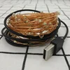 100 LEDS Copper Wire Waterproof Starry String Lights Decorative Christmas Weeding Parties amber fairy twinkle led string lights