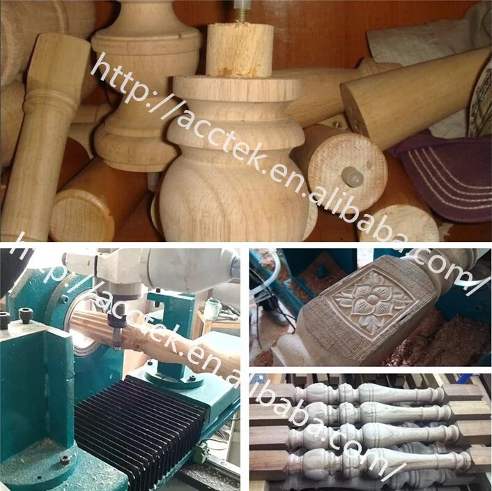 acctek cylinder /rotary cnc wood grinding machine