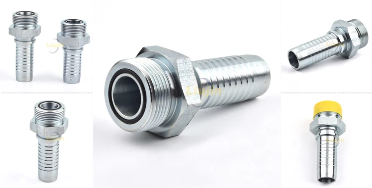 BSP MALE DOUBLE CONE SEAT high pressure hydraulic pipe brake hose fitting