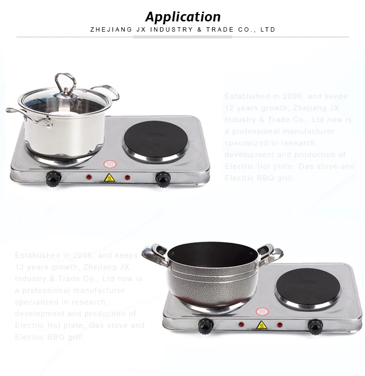 Jx6246as Reasonable Price Double Burner Electric Hot Plate Stove Buy