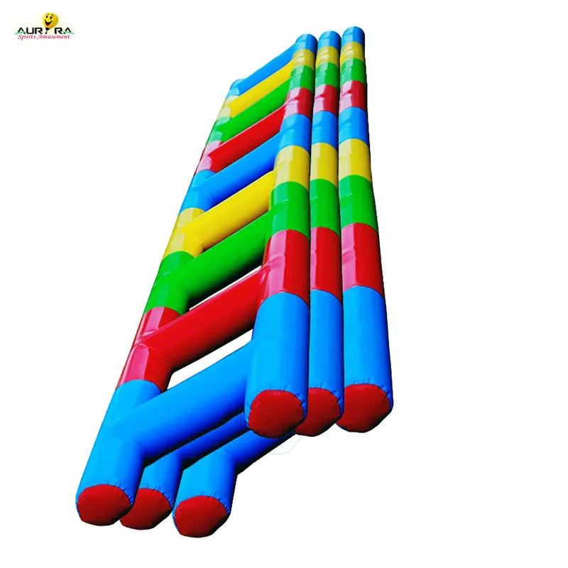 Outdoor Interactive Team Building Games Inflatable Sport Wipeout Game