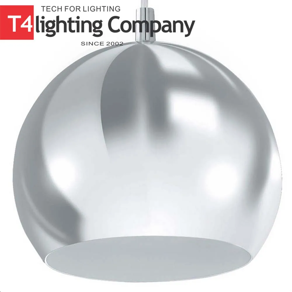 Modern Small Chrome Industrial Dome Ceiling Led Pendant Light