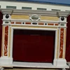 Mix color inlay fireplace, insert marble fireplace surround