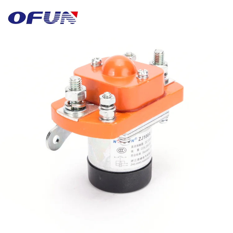 OFUN Waterproof Auto Electric Winch 100A 48V Magnetic Dc Contactor