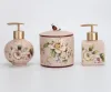 Graceful eco friendly ceramic bathroom set accessories lotion pump bottle