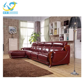 Hot Arabian Style Modern Red Italy Leather Recliner Sofa Hot Arabian Style Modern Red Italy Leather Recliner Sofa