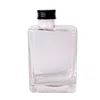 rectangle think bottom wine vodka champagne glass bottle screw metal sealed lid 300ml