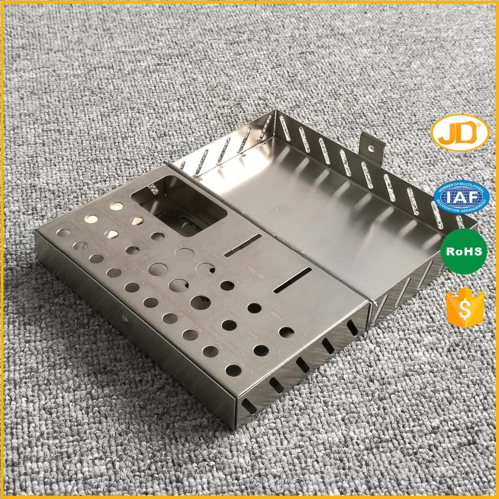 Factory Manufacturing Autoclavable Metal Dental Implant Surgical Box