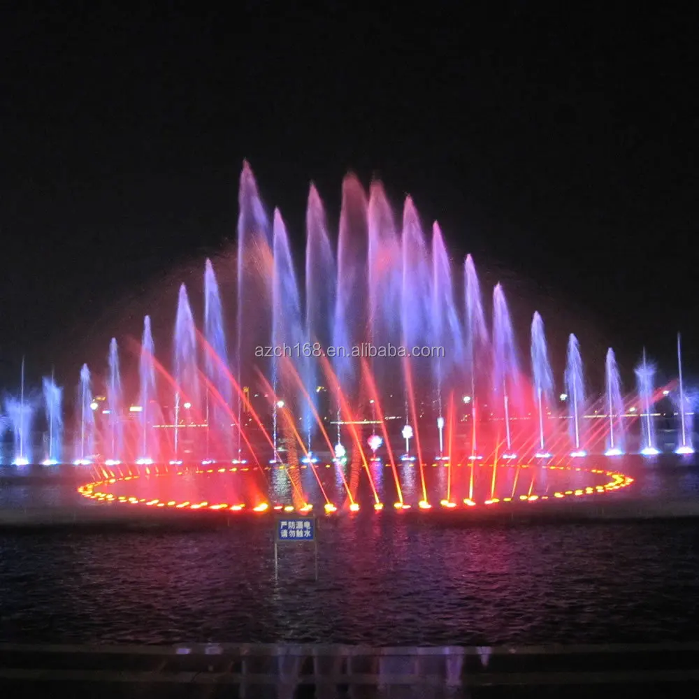 Large Outdoor Decorative Fountain Music Water Fountain With Color 