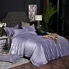 Washed Strass Silk 4 Pcs Bedding Set Silk Bedsheet Set