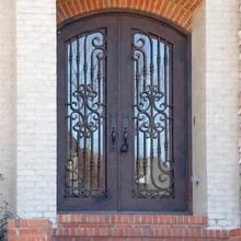 الحديثة فيلا الديكور يتوهم الفن المطاوع الحديد الجبهة دخول الباب