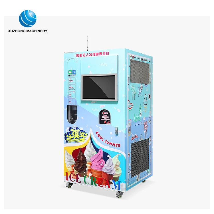 Commercial Fully Automatic Soft Ice Cream Vending Machine Buy Soft
