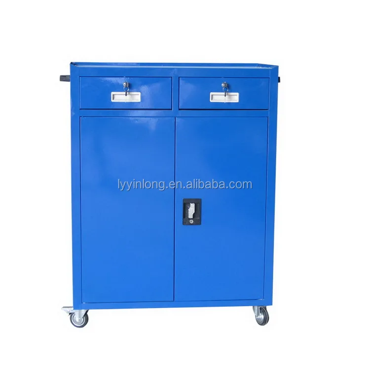 Factory Sell Cheap Garage Metal Tool Trolley/ Tool Cart With Handle And